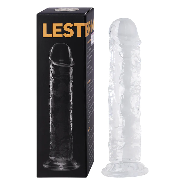Lester-Medium | Consolador Transparente Con Ventosa